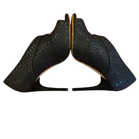 DOLCE & GABBANA Black Stilettos Heel D'orsay Pump Shoes Women's Size EU 35, US 5 - Picture 8 of 11